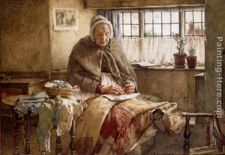 At Evening Time It Shall Be Light painting - Walter Langley At Evening Time It Shall Be Light art painting